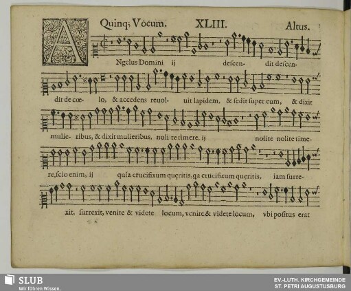 XLIII. Angelus Domini descendit