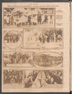 Notas gráficas de las provincias. La gran nevada caída en San Luis [Fotografías]