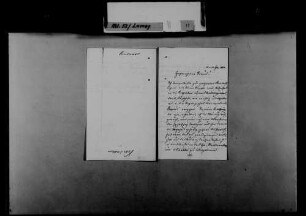 Schreiben von Ludwig Kirsner, Donaueschingen, an August Lamey: Weiterleitung eines Aufrufs.
