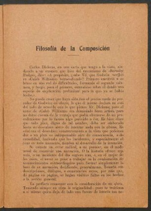 Filosofía de la composición