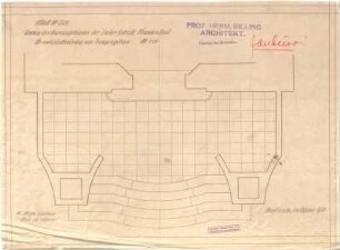 Billing, Hermann; Frankenthal, Zuckerfabrikstr.; Zuckerfabrik, Umbau Verwaltungsgebäude - Eingangsbau, Granitplattenbelag (Grundriss)