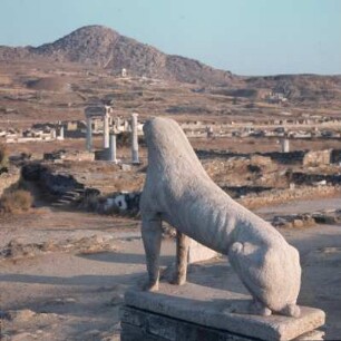 Delos. Naxischer Löwe, 7. Jh. v. Chr.