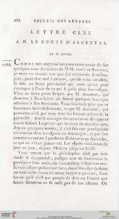 (Lettre CLXI - CLXX)
