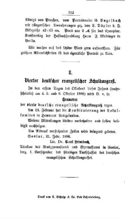 Vierter deutscher evangelischer Schulkongreß