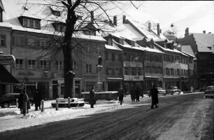 Freiburg: Oberlinden, Blick von der Salzstraße