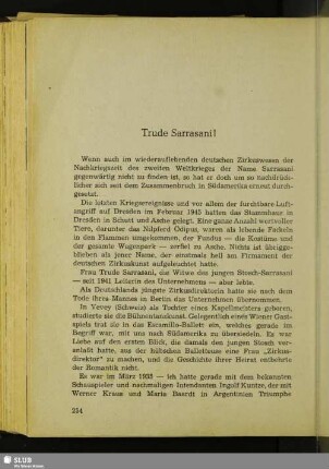 Trude Sarrasani!