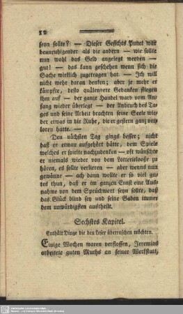 Sechstes Kapitel