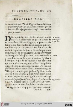 Chapitre LXX: L’Auteur va voir l’Ilse de Chypre. […]