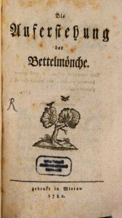 Die Auferstehung der Bettelmönche