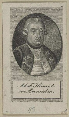 Bildnis des Achatz Heinrich von Alvensleben