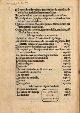 Anatomice sive historia corporis humani