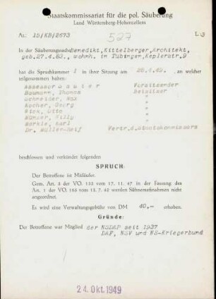 Kittelberger, Benedikt