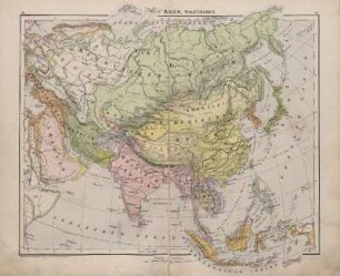 Asien, Staatenkarte