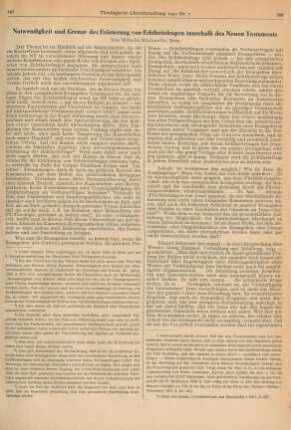 397-402 Notwendigkeit und Grenze der Erörterung von Echtheitsfragen innerhalb des Neuen Testaments