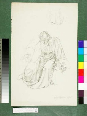 Studie zu rastendem Christus aus Ahasver