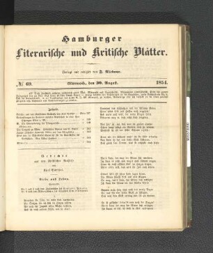 No. 69. 30. August 1854