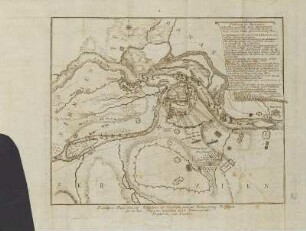 Richtiger Plan von der Einnahme der Vortädte und der Belagerung Belgrads am 30.ten Sept. 1789 unter Commando des k. k. Feldmarschalls Freyherrn von Laudon.