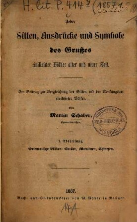 Programm des Großherzoglichen Gymnasiums zu Donaueschingen : vom Schuljahre .., 1856/57