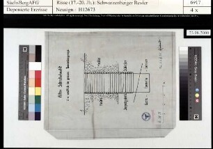 Grube Tannenberg (Zinn-Wolfram) bei Tannenbergsthal, alter Schrot Schacht 6m westlich der großen Tannen Pinge.