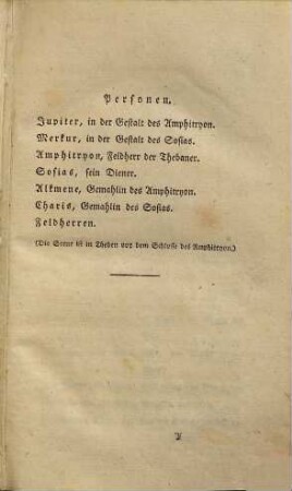 Heinrich von Kleists Amphitryon : ein Lustspiel nach Molière