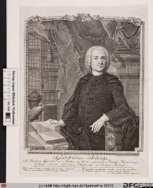 Bildnis Gottfried Schütze (lat. Schuzius)