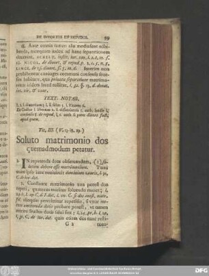Tit. III. (V. 13. 18. 19.) Soluto matrimonio dos quemadmodum petatur.