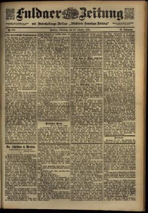 Ausgabe vom Dienstag, den 30. Oktober 1900.