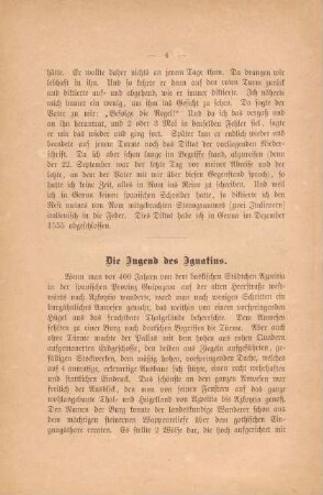 Die Jugend des Ignatius
