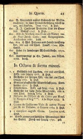 In Octavo & forma minori.