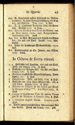 In Octavo & forma minori.