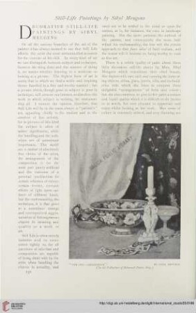 Vol. 55 (1915) = No. 218: Decorative still-life paintings by Sibyl Meugens