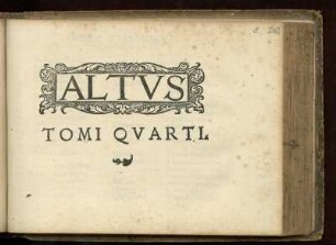 Tomus quartus psalmorum selectorum ... Altus