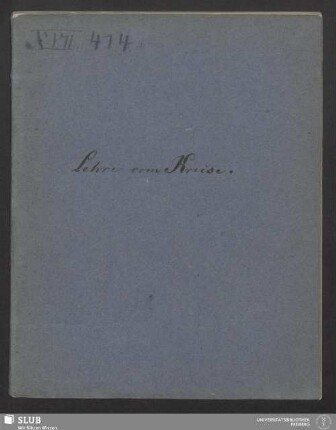 Stereometrie der Kugel und sphärische Trigonometrie - XVII 414 8. (1) : nach den Vorträgen des Prof. Schleiter und Tobisch Leitfaden zusammengestellt