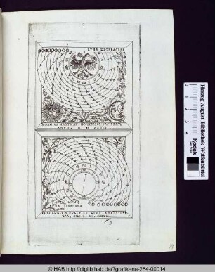 Horologium solis et lune latitudi, gra, XLIC mi, XXVII