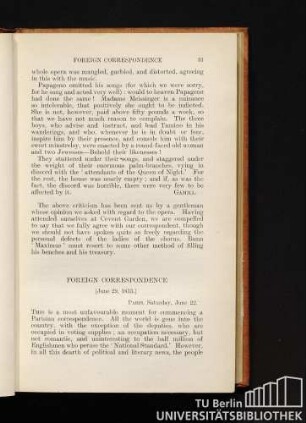 Foreign correspondence. [June 29, 1833.]