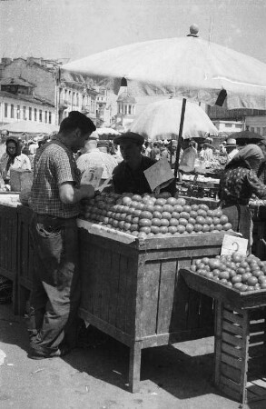 Reisefotos Rumänien. Marktstand