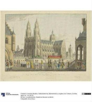 Kathedralkirche, Bühnenbild zu Jungfrau von Orléans, Schiller