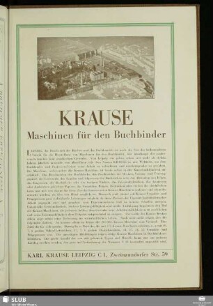 Krause Maschinen für den Buchbinder