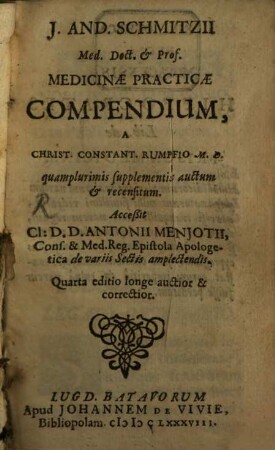 Medicinae practicae compendium