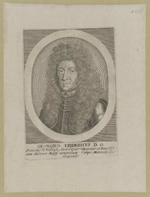 Bildnis des Georgius Fridericus, Fürst von Waldeck