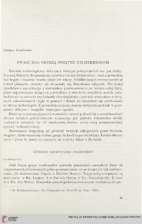 5: Uwagi nad genezą świątyń Palmyreńskich