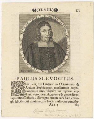 Bildnis des Paulus Slevogtus