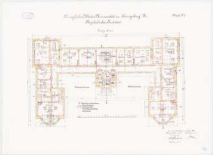 Physikalisches Institut der Albertus-Universität Königsberg: Grundriss EG 1:100