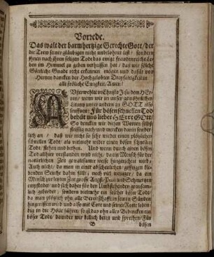 Vorrede; Textus, Eingang; Erklärung.