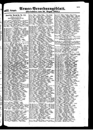 662. Ausgabe. Dienstag, 31. August 1915