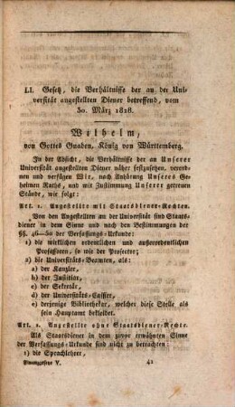 Sammlung der seit der Verfassung vom 25. Sept. 1819 ergangenen Finanz-Gesetze des Königreiches Württemberg, 5