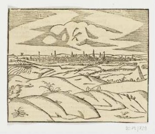 Stadtansicht, erstmals erschienen in: Sebastian Münster, "Cosmographiae universalis ", Basel 1544