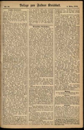 Zweite Ausgabe vom Samstag, den 03. März 1883.