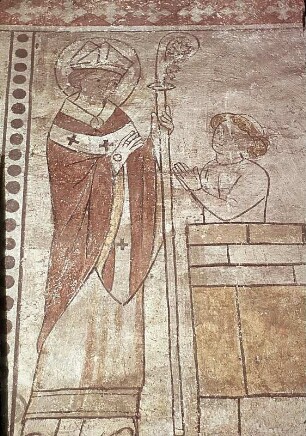 Der Heilige Nikolaus erweckt drei getötete Kinder wieder zum Leben