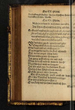 Der CI. Psalm.